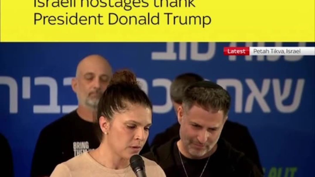 ⁣Hostage Families Thank Donald Trump for the Release of Israeli Hostages