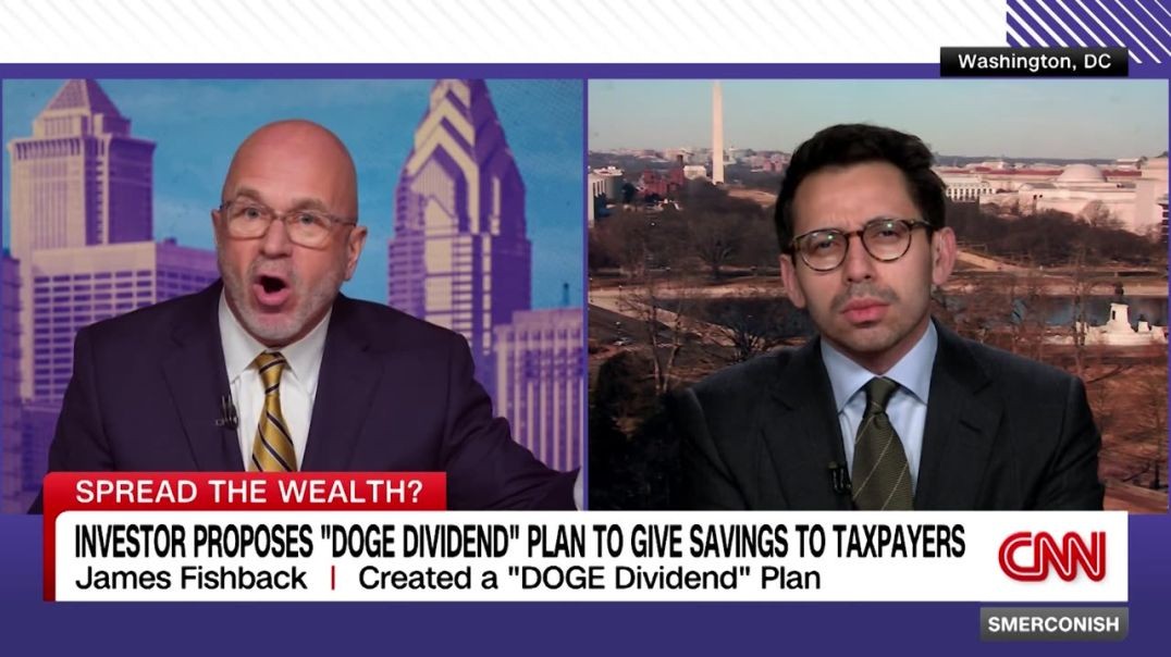 ⁣Michael Smerconish Melts Down After Getting Schooled by DOGE Dividend Creator James Fishback