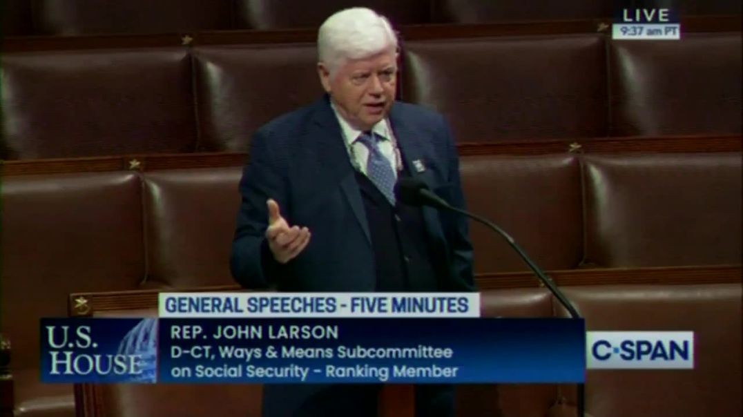 ⁣Democrat Rep. Larson Suffers Medical Episode, Freezes Mid-Speech After Blasting Republicans