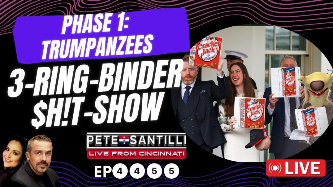 ⁣PHASE 1 TRUMPANZEES Embarrass President Trump With 3-Ring-Binder Sh!t-Show