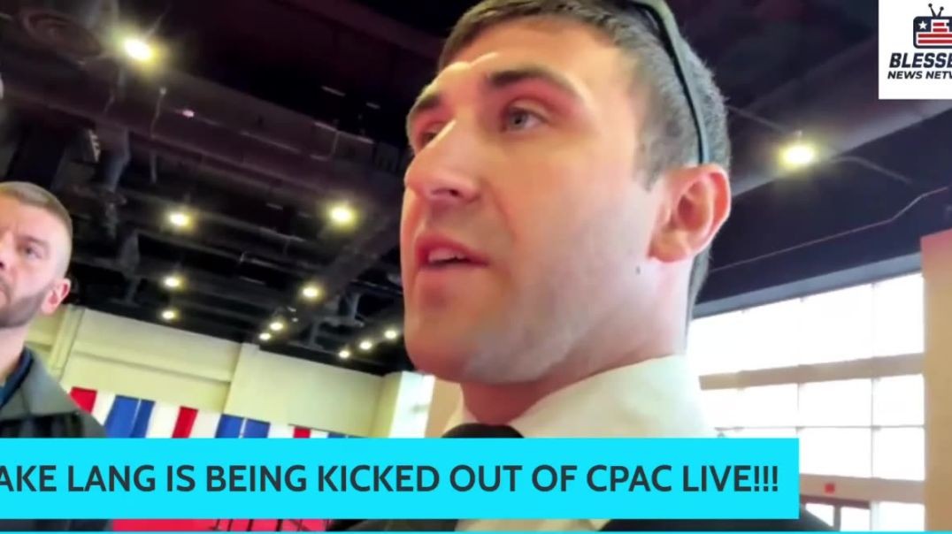 ⁣"They're Kicking Out J6ers at CPAC!" - J6 Prisoner Jake Lang Kicked Out of CPAC on Vi