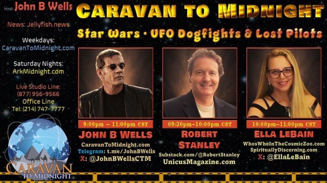 ⁣Star Wars • UFO Dogfights & Lost Pilots - John B Wells LIVE