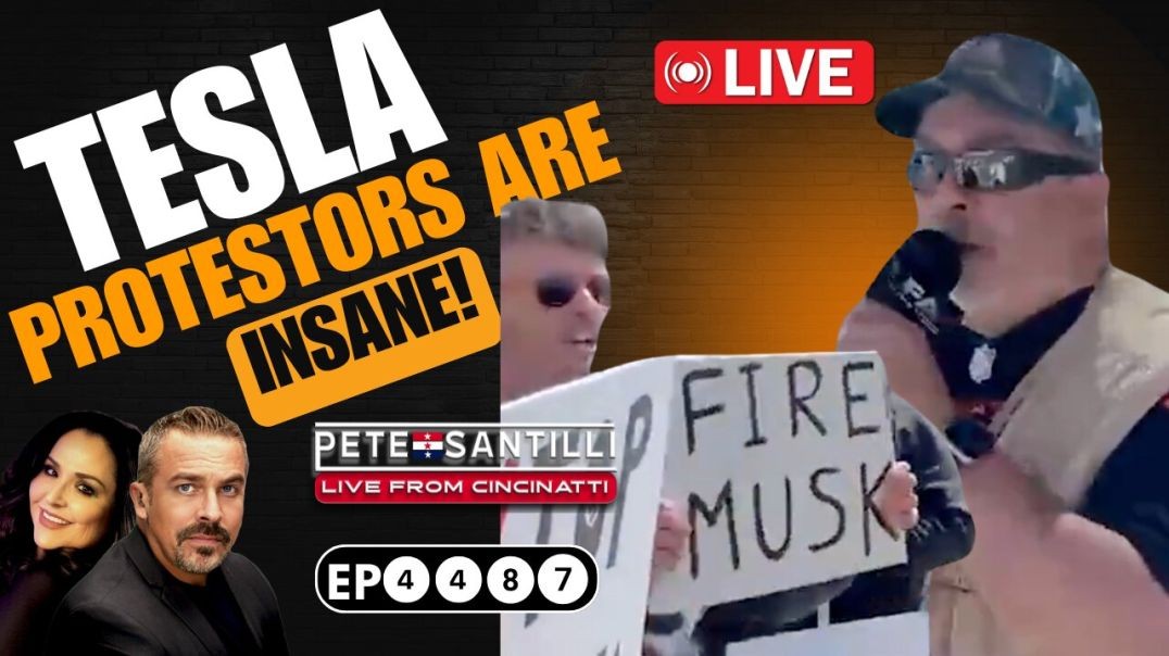 ⁣Pete Santilli Infiltrates Tesla Protestors & This Is What He Found: THEY’RE INSANE!