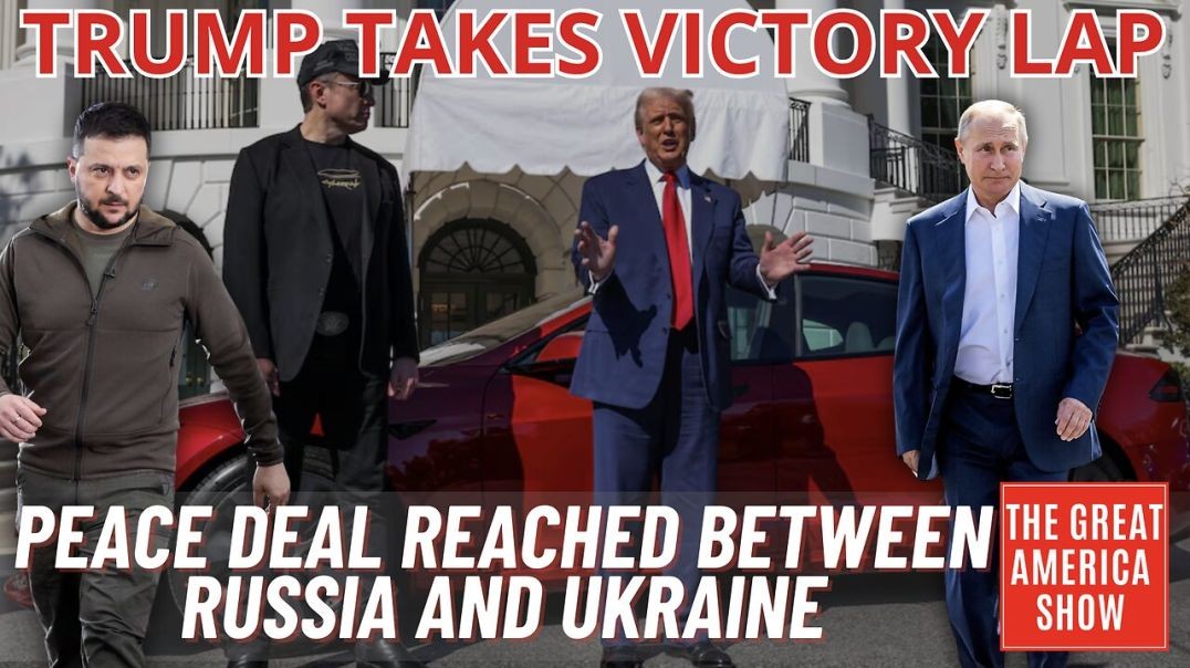 ⁣The Great America Show 3/11/25 - PEACE DEAL REACHED BETWEEN UKRAINE & RUSSIA. CANADA CAVES TO PO