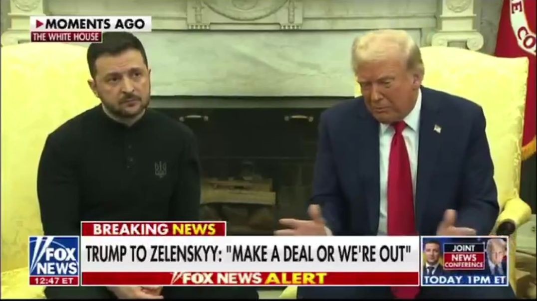 ⁣President Trump and VP Vance Team Up to Completely Obliterate an Ungrateful Zelenskyy Inside the Whi